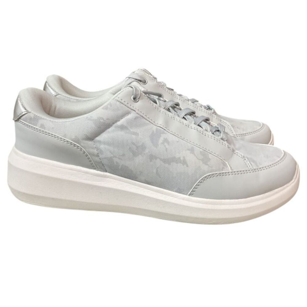 Ryka Women's Astrid Lace-Up Athletic Sneakers Shoes 8.5W Gray Active Walking